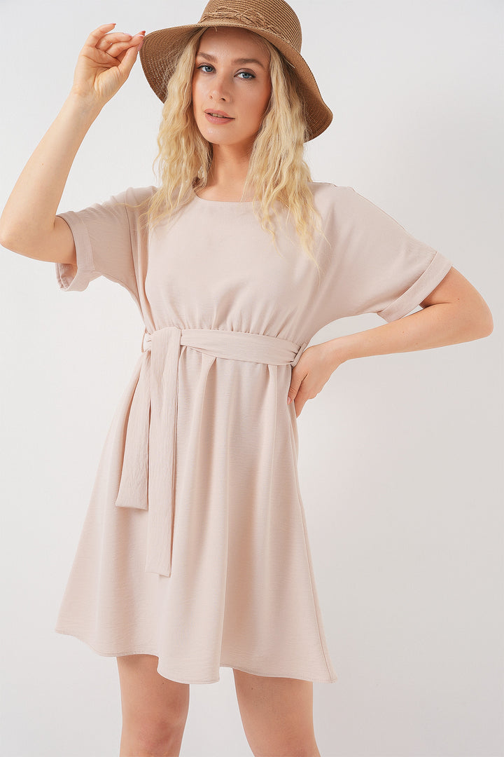 Bigdart Robe Ayrobin Femme à Manches Courtes 2572 - Crème