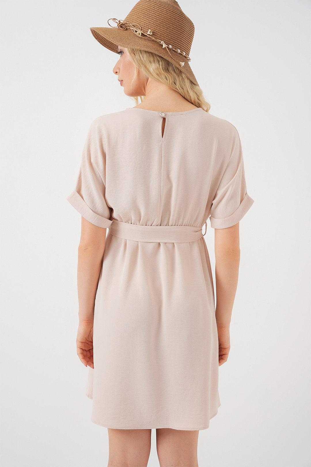 Bigdart Robe Ayrobin Femme à Manches Courtes 2572 - Crème