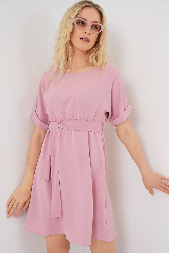Bigdart Robe Ayrobin Femme à Manches Courtes 2572 - Rose Poudré