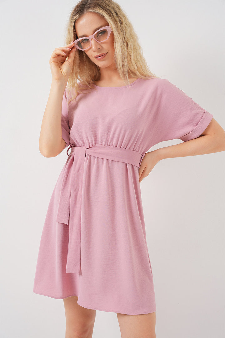 Bigdart Robe Ayrobin Femme à Manches Courtes 2572 - Rose Poudré