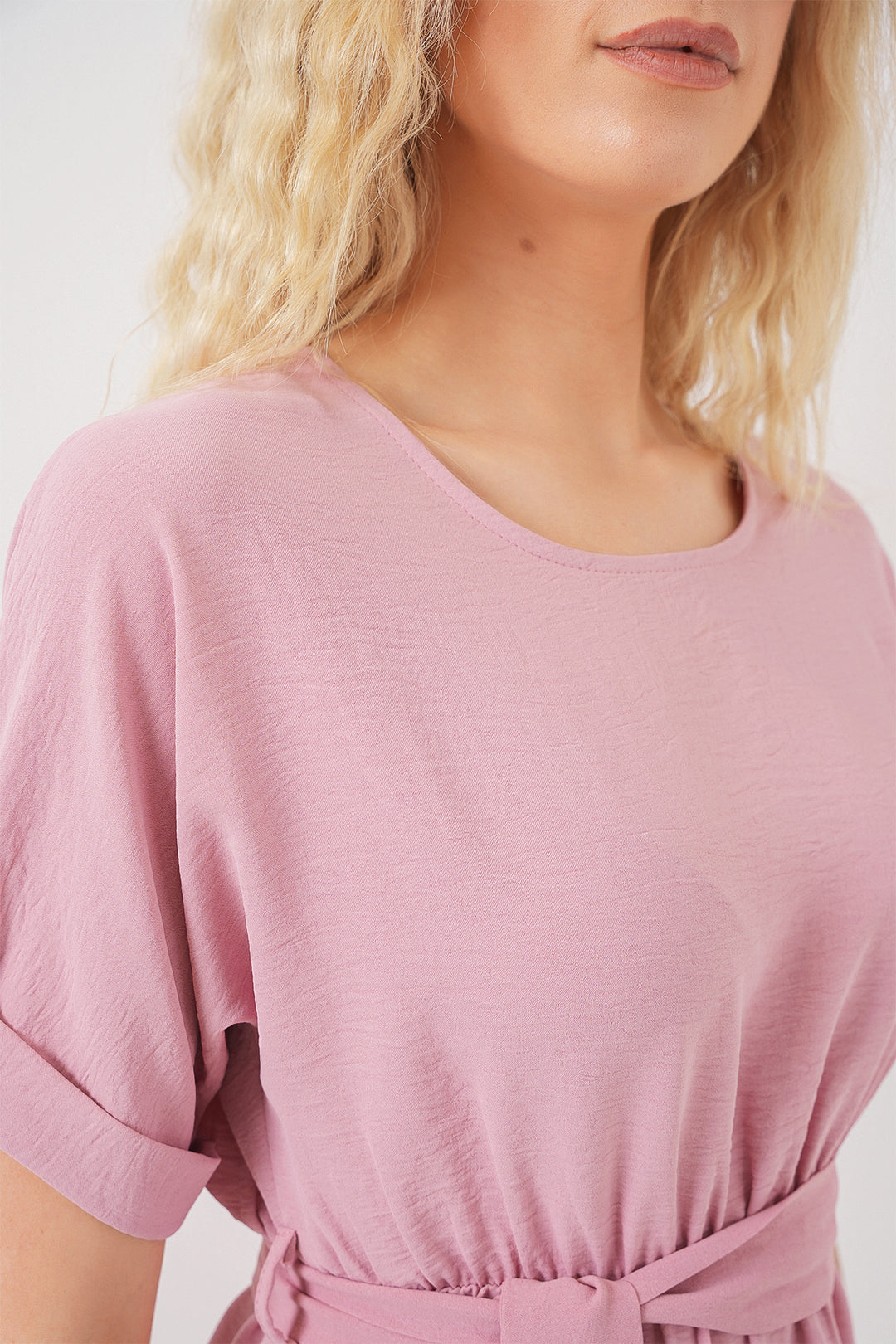 Bigdart Robe Ayrobin Femme à Manches Courtes 2572 - Rose Poudré