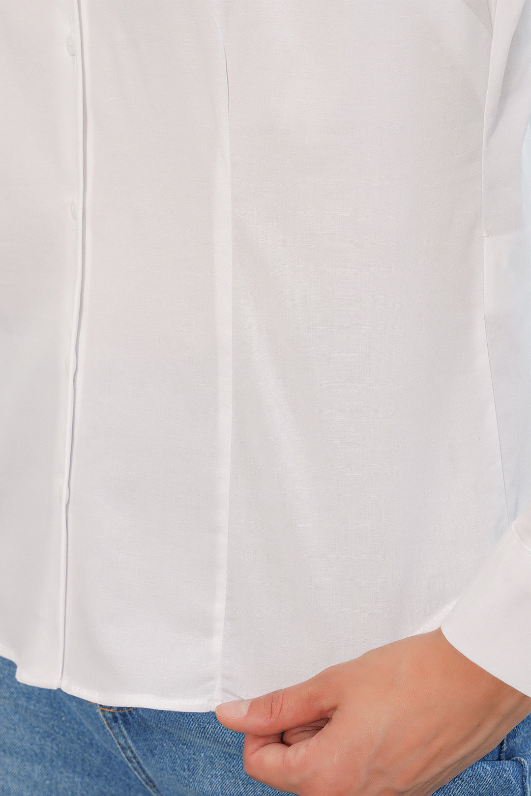 Bigdart Chemise basique à col classique pour femme 20398 - Blanc