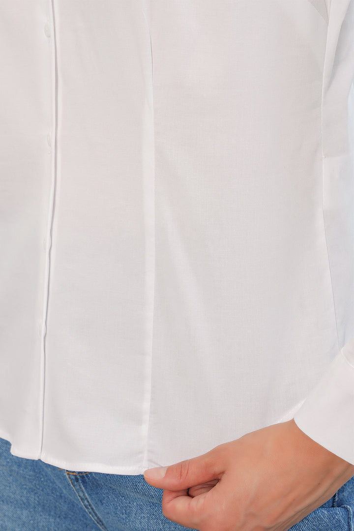Bigdart Chemise basique à col classique pour femme 20398 - Blanc
