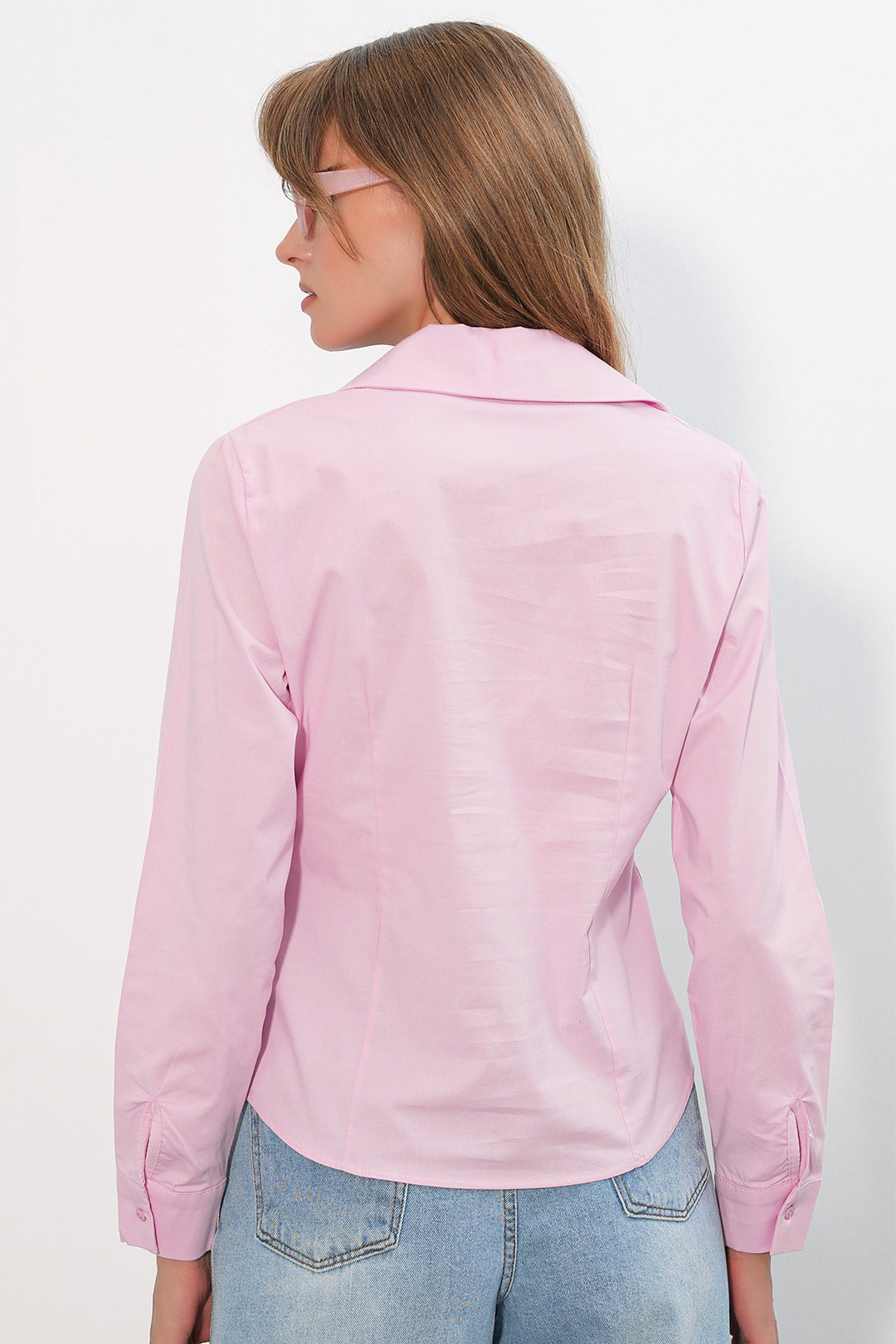 Bigdart Chemise basique à col classique pour femme 20398 - Rose