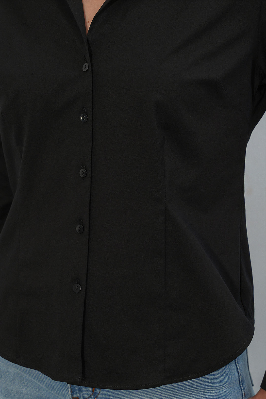 Bigdart Chemise basique à col classique pour femme 20398 - Noir
