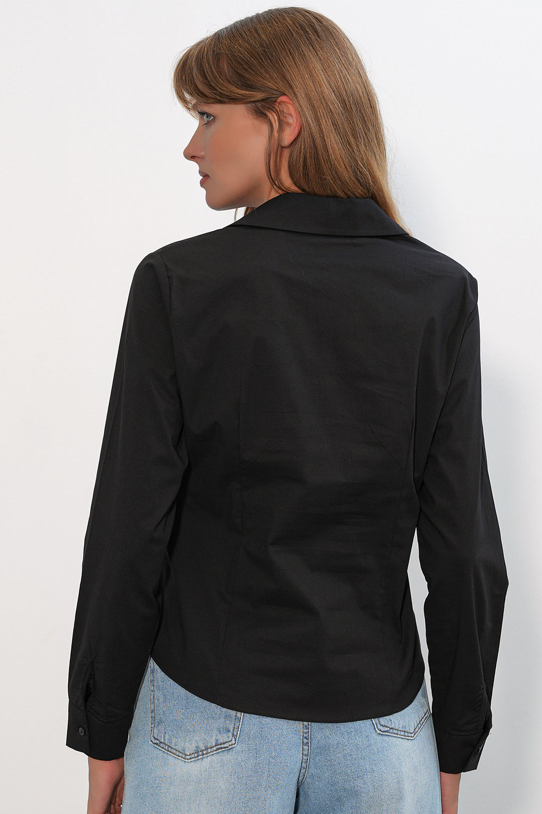 Bigdart Chemise basique à col classique pour femme 20398 - Noir