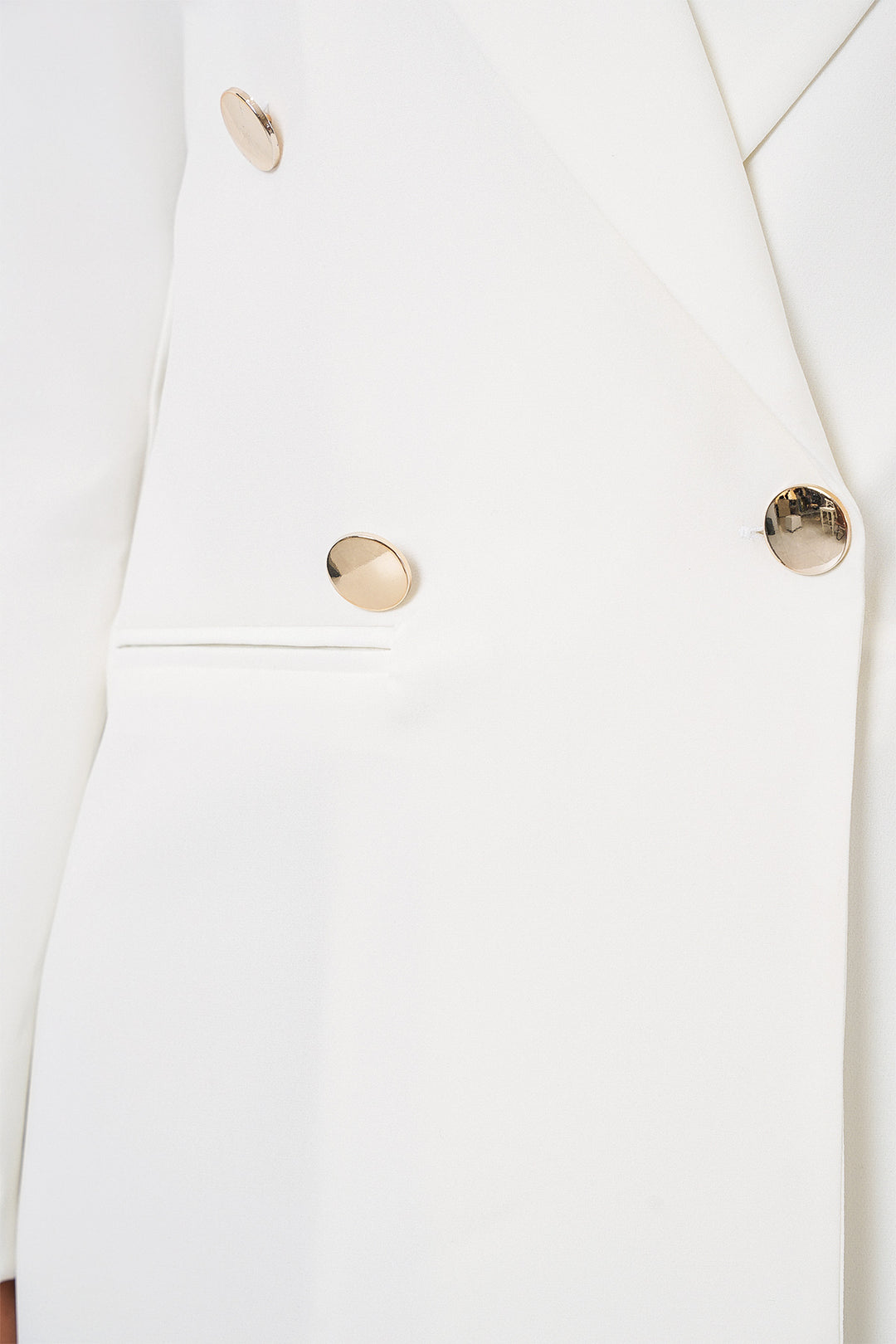 Bigdart Veste blazer croisée pour femme 0722 - Blanc