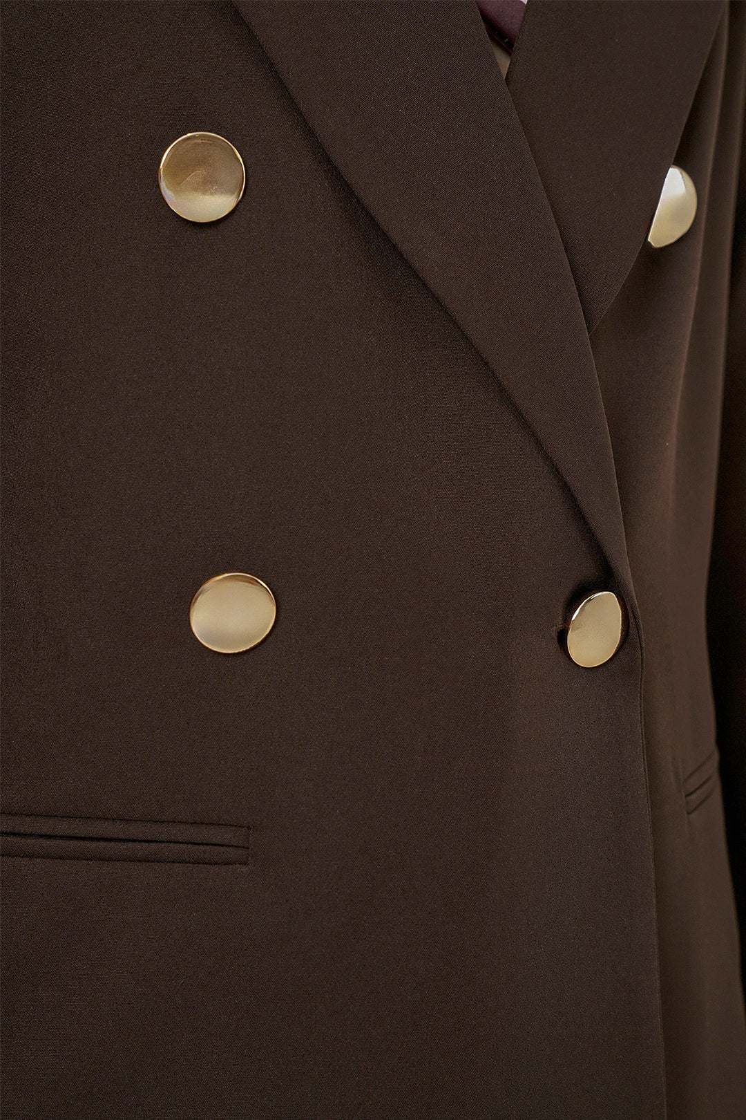 Bigdart Veste blazer à col croisé pour femme 0722 - Marron