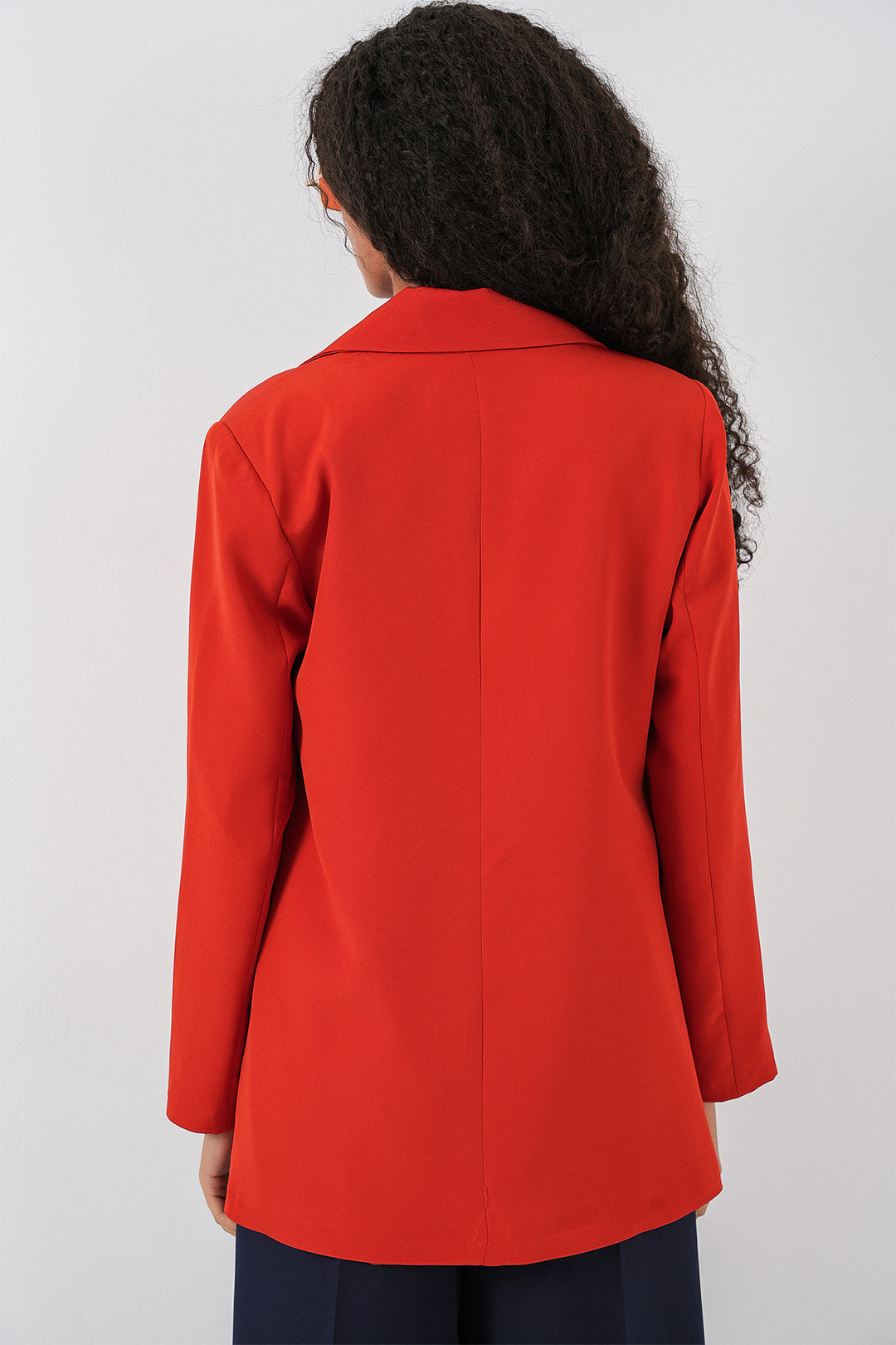 Bigdart Veste blazer à col croisé pour femme 0722 - Terre cuite