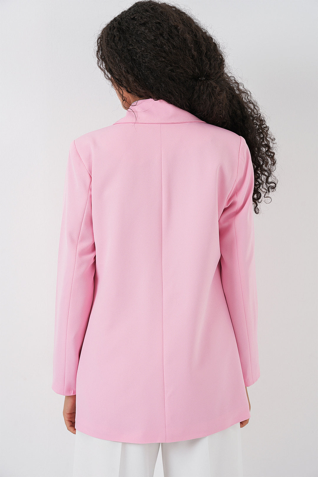 Bigdart Veste blazer à col croisé pour femme 0722 - Poudré