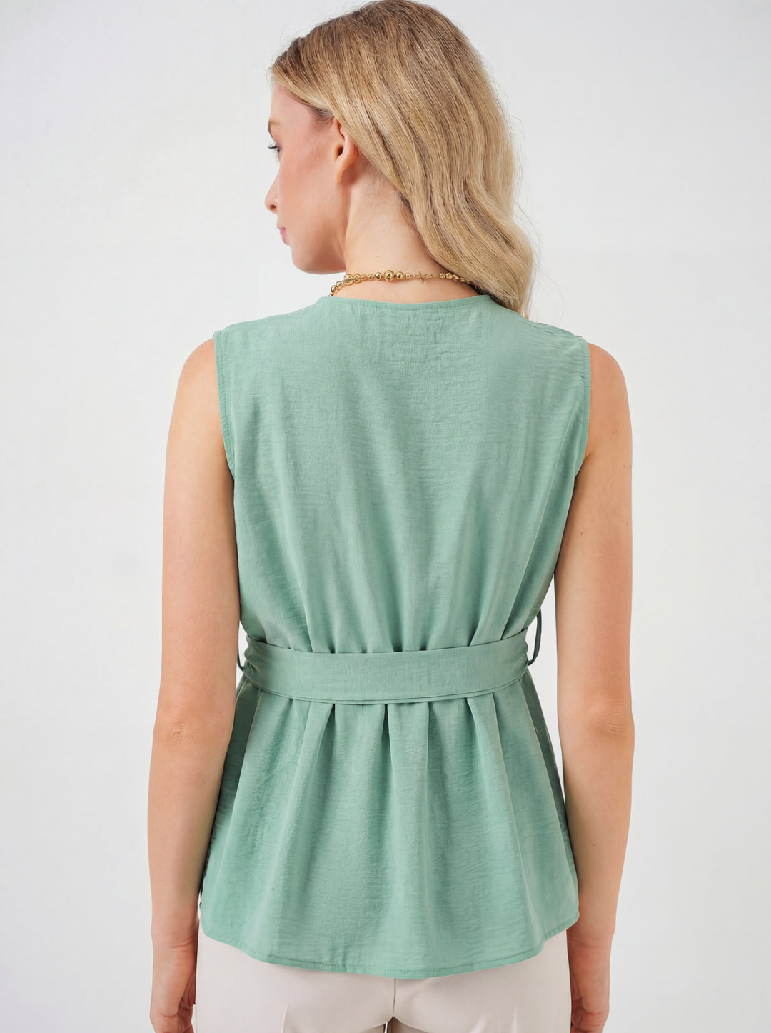 Bigdart Top sans manches croisé femme 966 - çağla