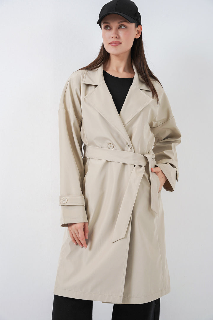 Bigdart Trench-coat croisé pour femmes 5987 - Beige