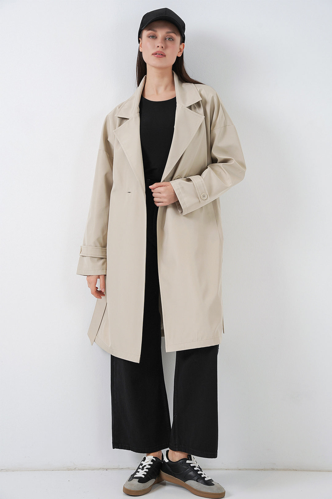 Bigdart Trench-coat croisé pour femmes 5987 - Beige