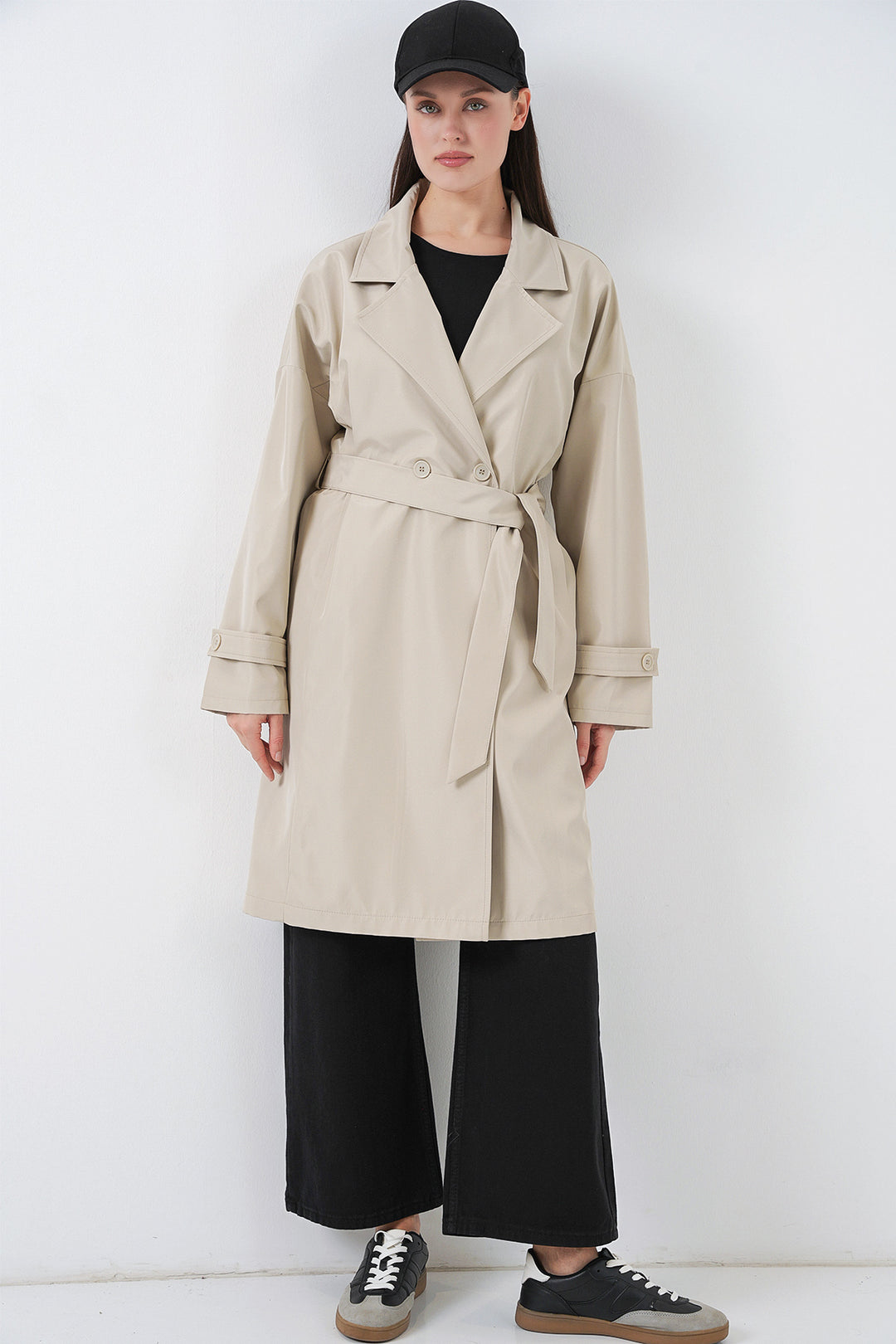Bigdart Trench-coat croisé pour femmes 5987 - Beige
