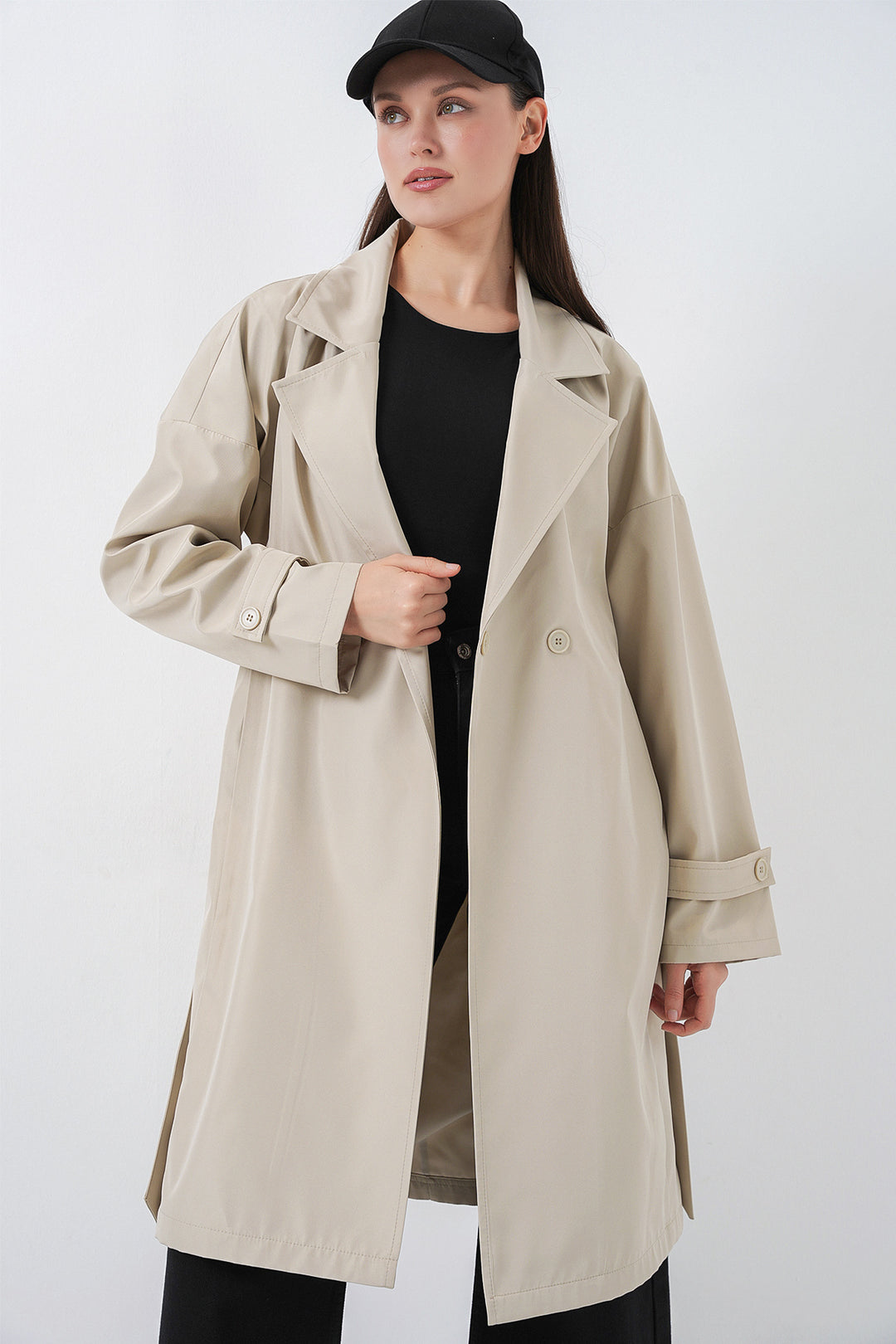 Bigdart Trench-coat croisé pour femmes 5987 - Beige