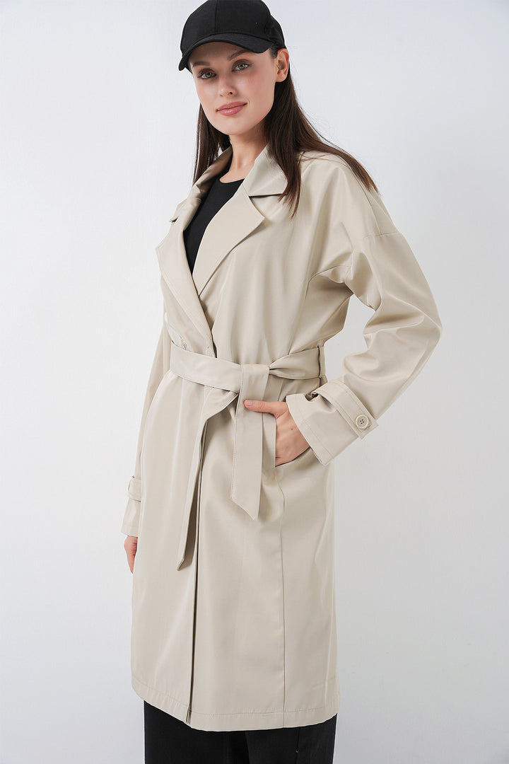 Bigdart Trench-coat croisé pour femmes 5987 - Beige