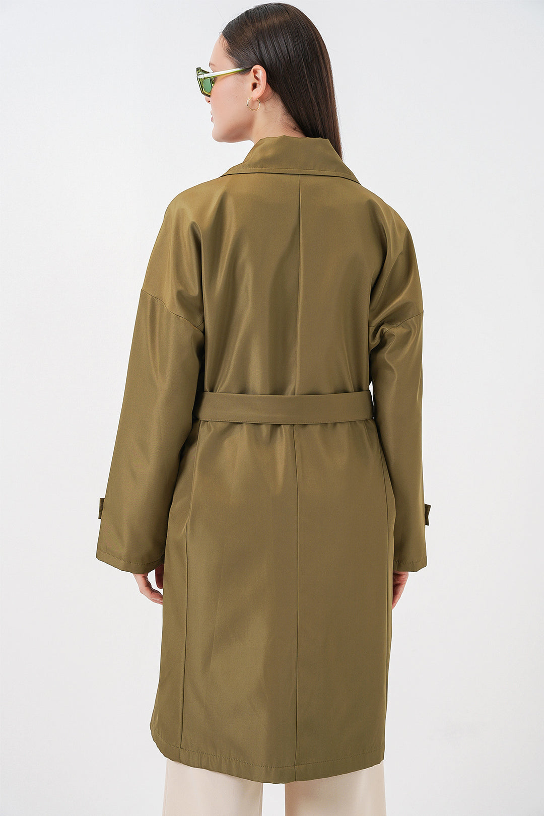 Bigdart Trench-coat croisé pour femmes 5987 - Kaki