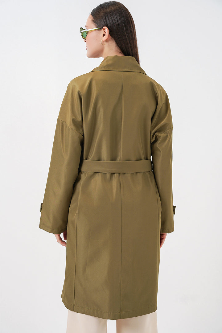 Bigdart Trench-coat croisé pour femmes 5987 - Kaki