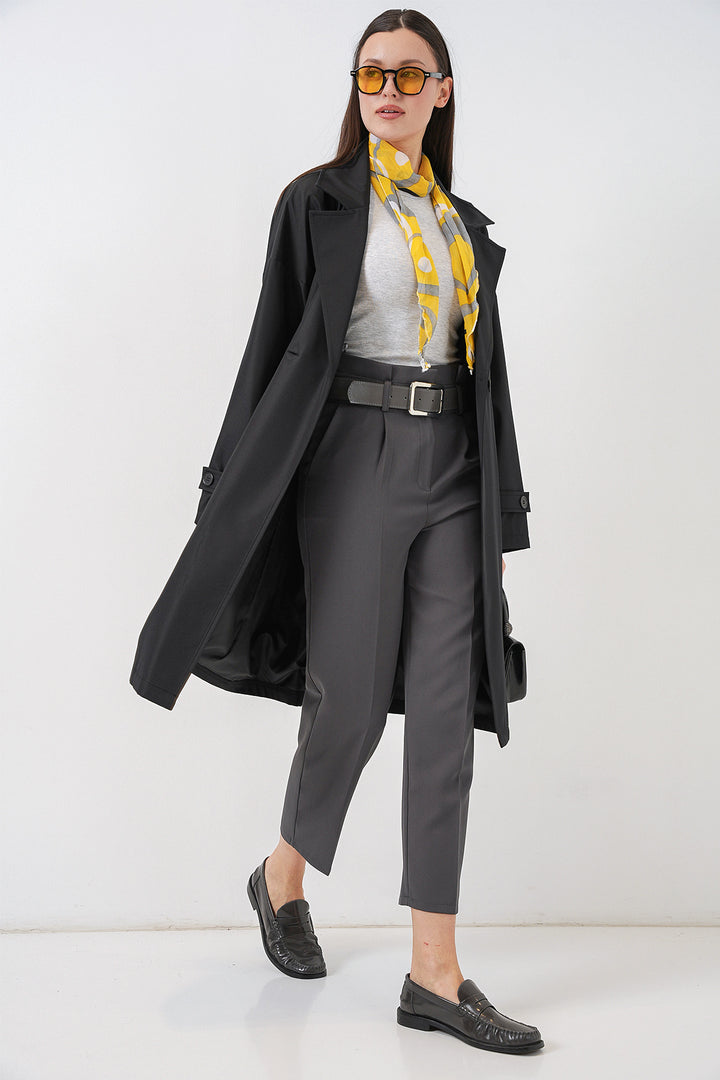 Bigdart Trench-coat croisé pour femmes 5987 - Noir