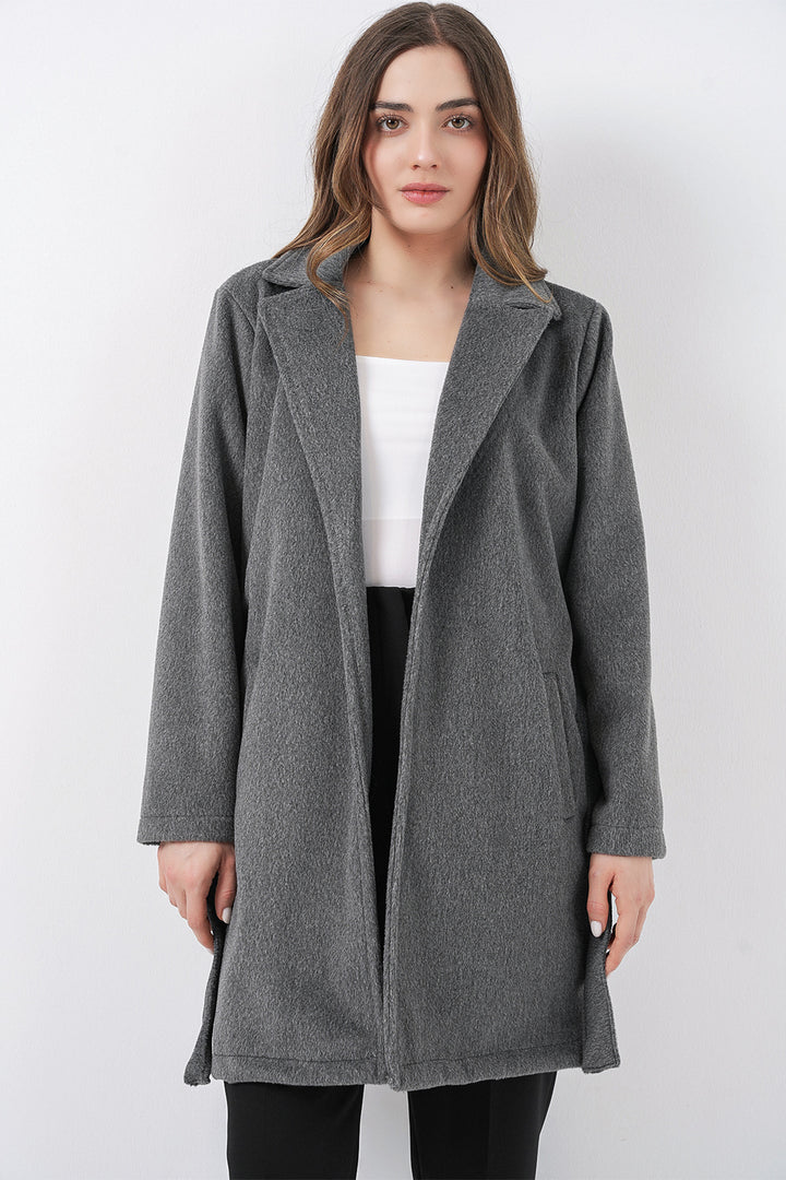 Bigdart Manteau ceinturé pour femme 9171 - Anthracite