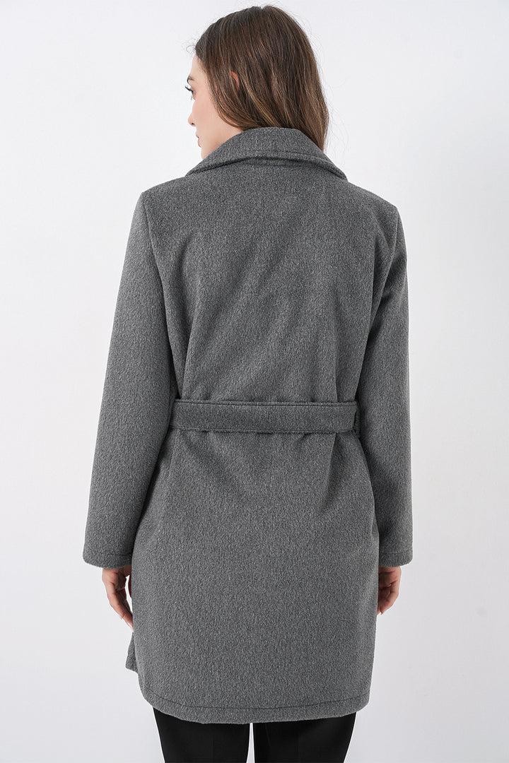 Bigdart Manteau ceinturé pour femme 9171 - Anthracite