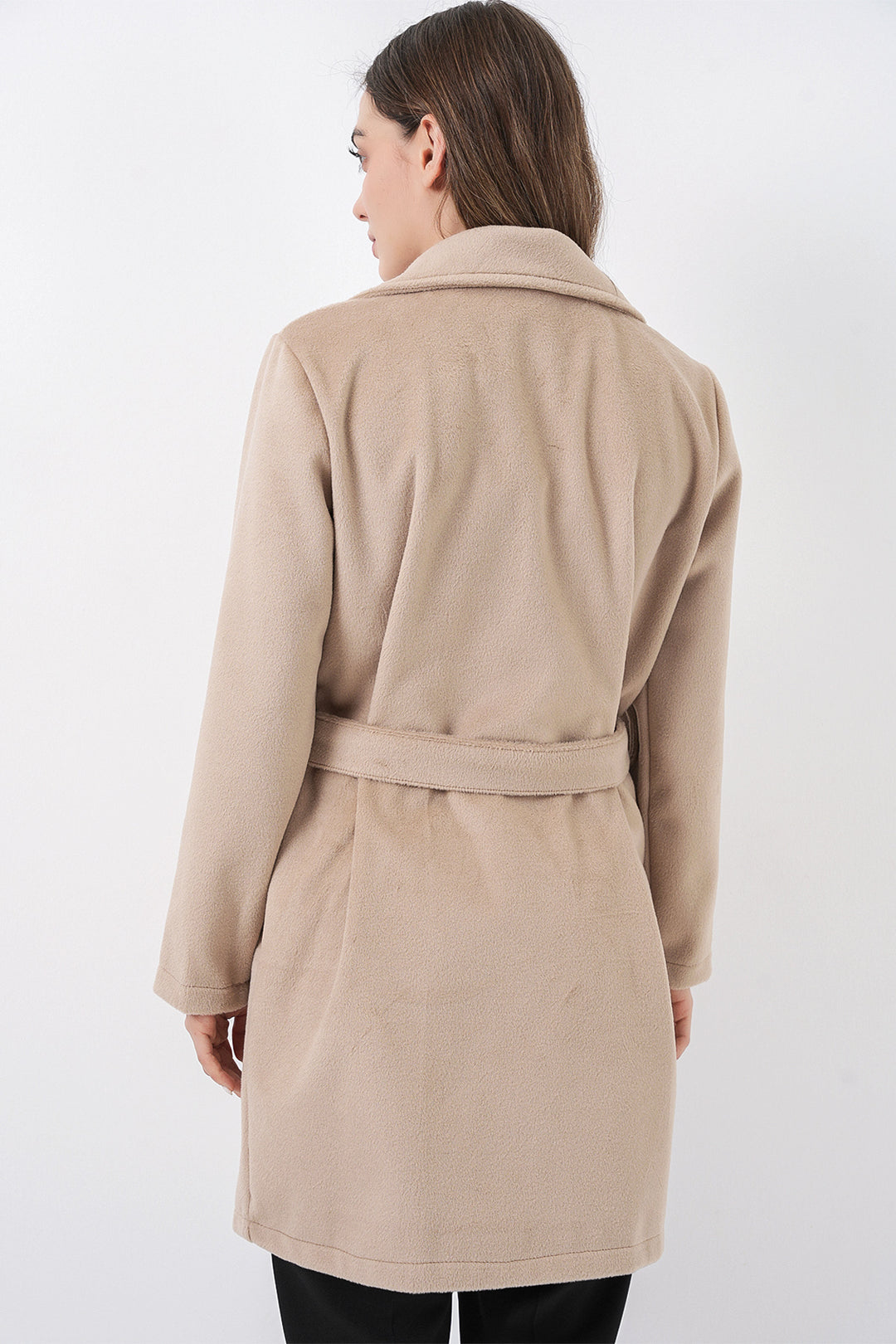 Bigdart Manteau ceinturé pour femme 9171 - Beige
