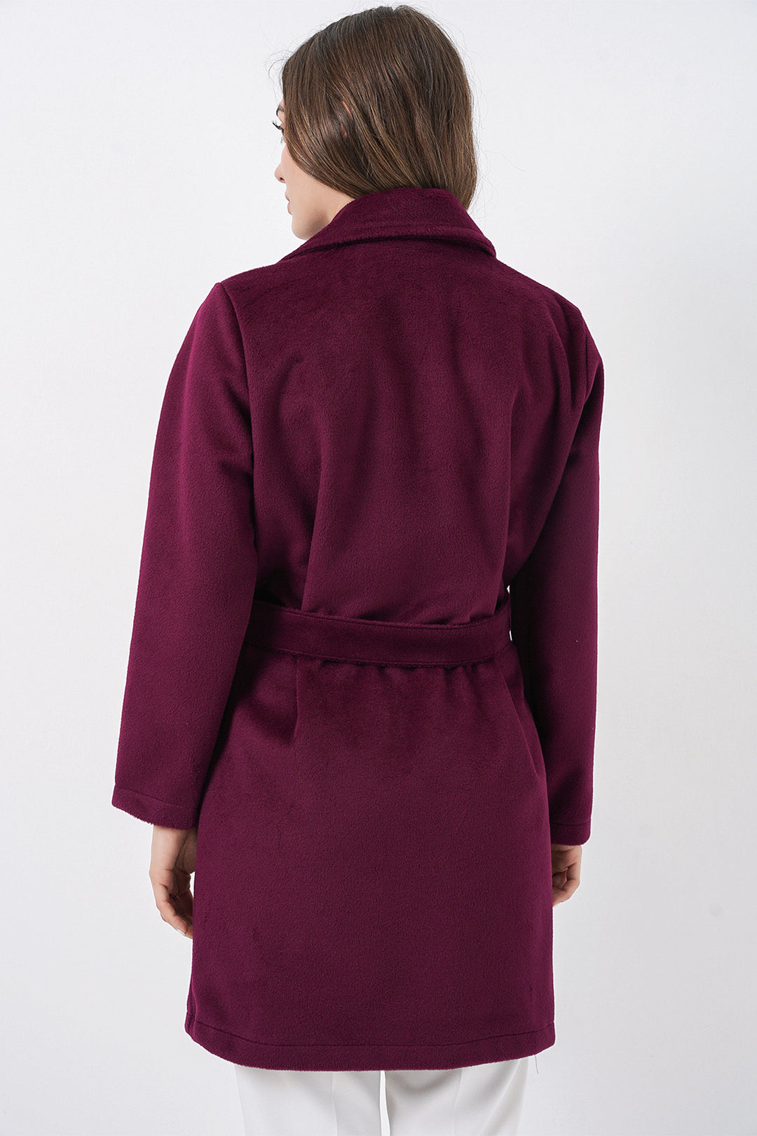Bigdart Manteau ceinturé pour femme 9171 - Bordeaux