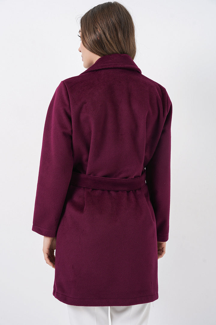 Bigdart Manteau Femme Ceinturé 9171 - Bordeaux