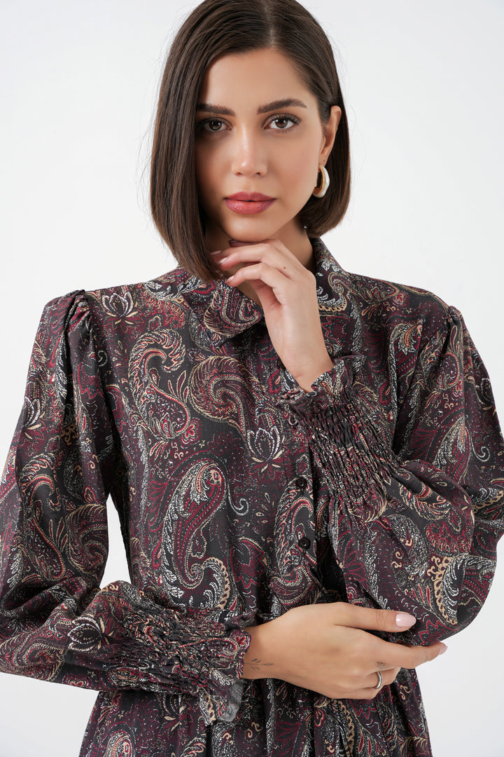 Bigdart Robe de hijab à ceinture pour femme 2589 - Noir