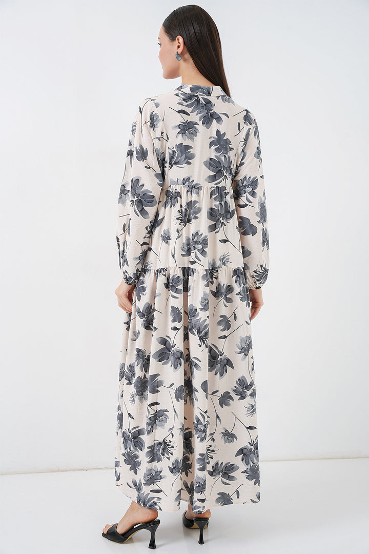 Bigdart Robe longue de modestie en tissu Lilyum pour femmes 2593 - Gris
