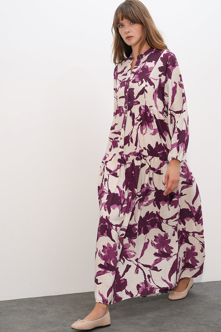 Bigdart Robe longue modeste Lilies pour femme 2593 - Rose foncé