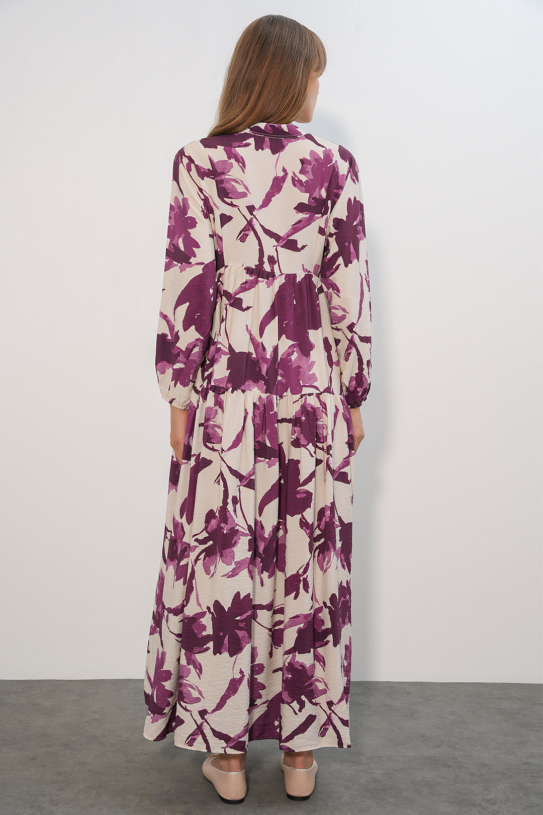 Bigdart Robe longue modeste Lilies pour femme 2593 - Rose foncé