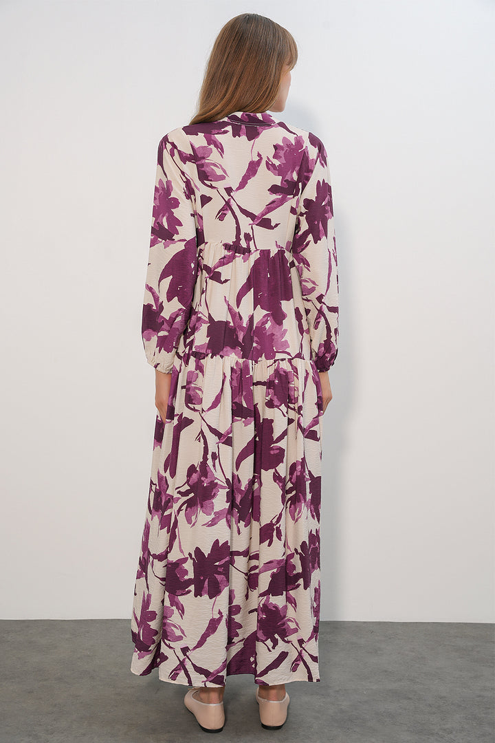 Bigdart Robe longue modeste Lilies pour femme 2593 - Rose foncé