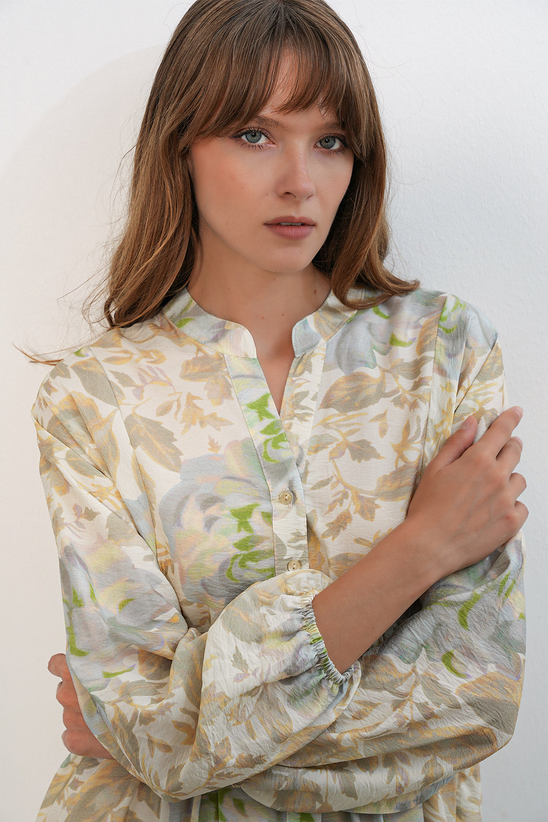 Bigdart Robe longue modeste en tissu Lys pour femme 2593 - Jaune