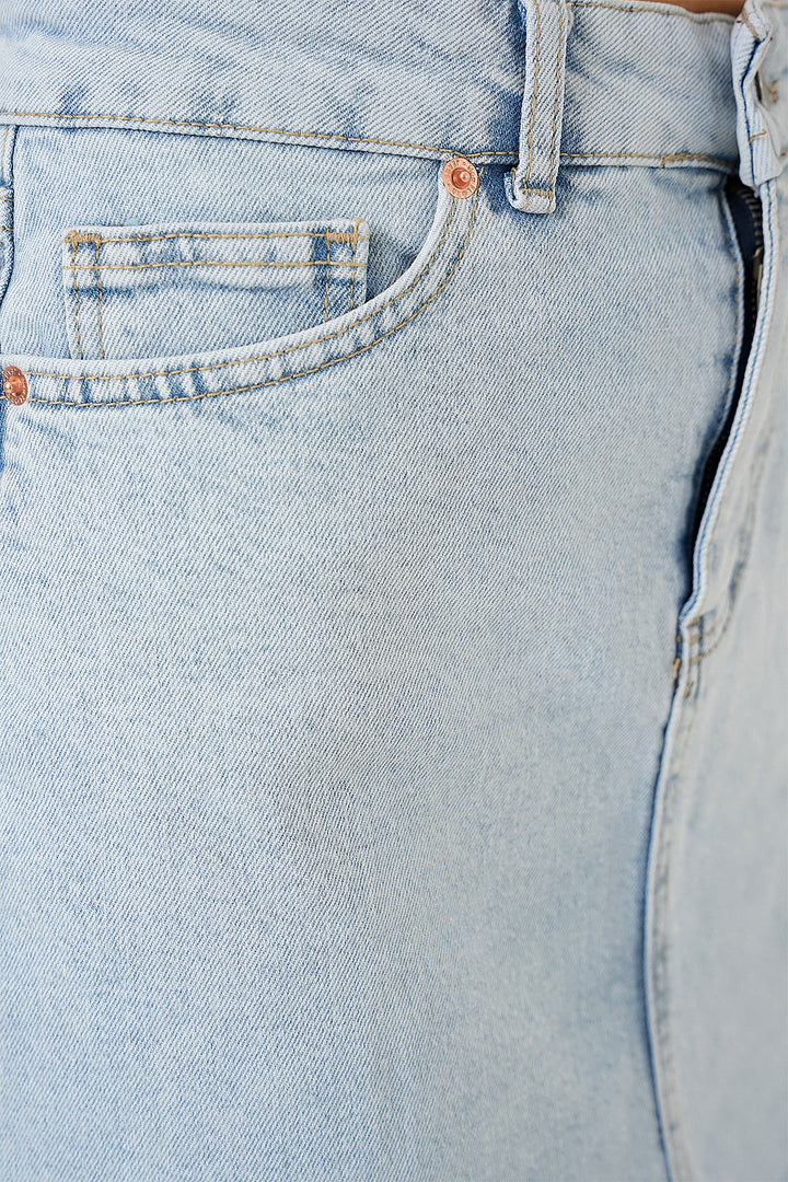 Bigdart Jupe en Jean Mini Femme 8049 - Bleu