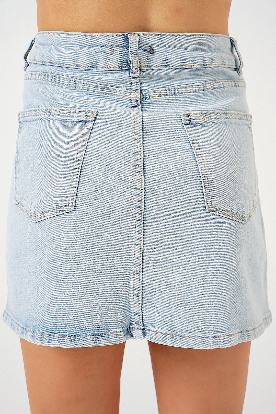 Bigdart Jupe en Jean Mini Femme 8049 - Bleu
