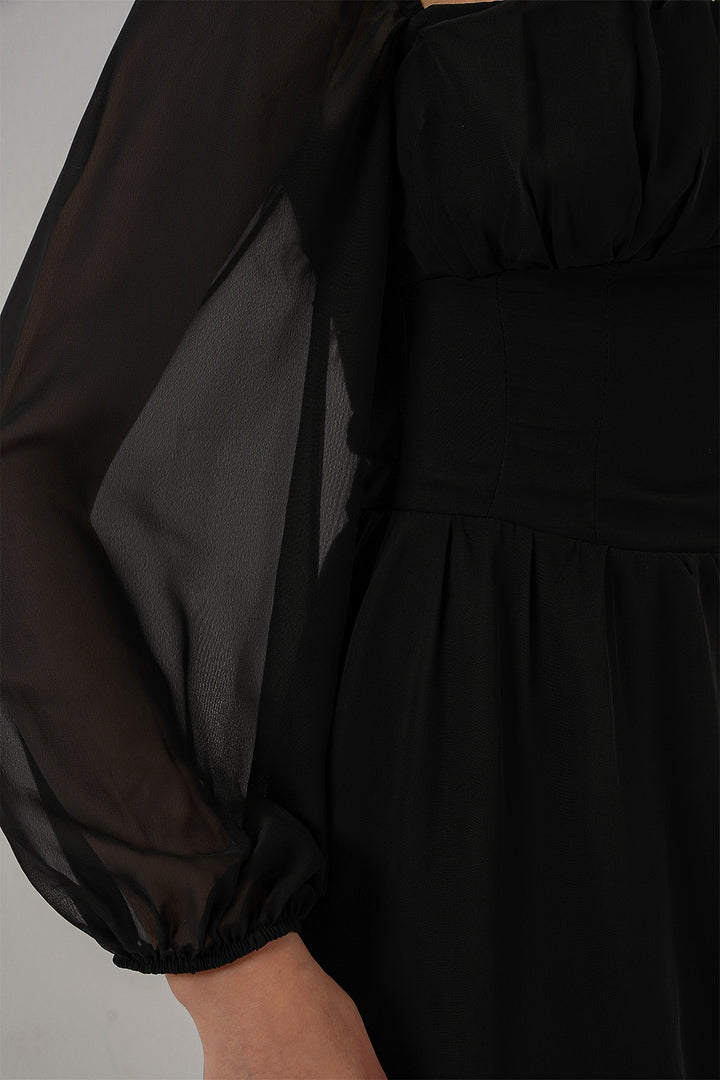 Bigdart Kadın Mini Tül Elbise 2514 - Noir