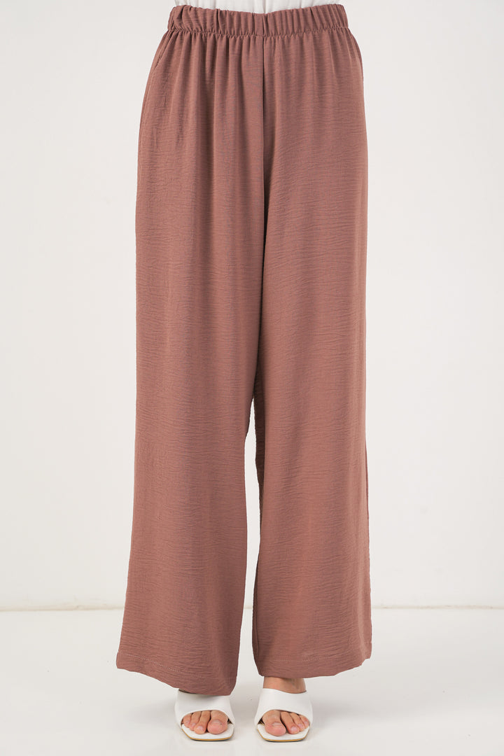 Bigdart Ensemble Tunique Pantalon à Lacets Femme 6744 - Rose Poudré