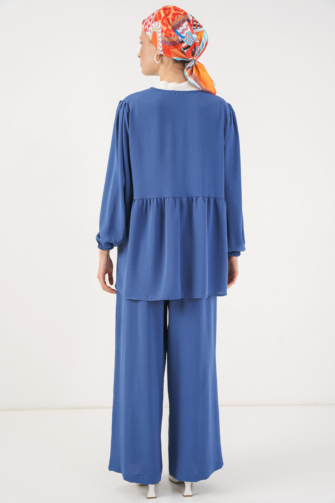 Bigdart Ensemble Tunique Pantalon à Lacets Femme 6744 - Indigo