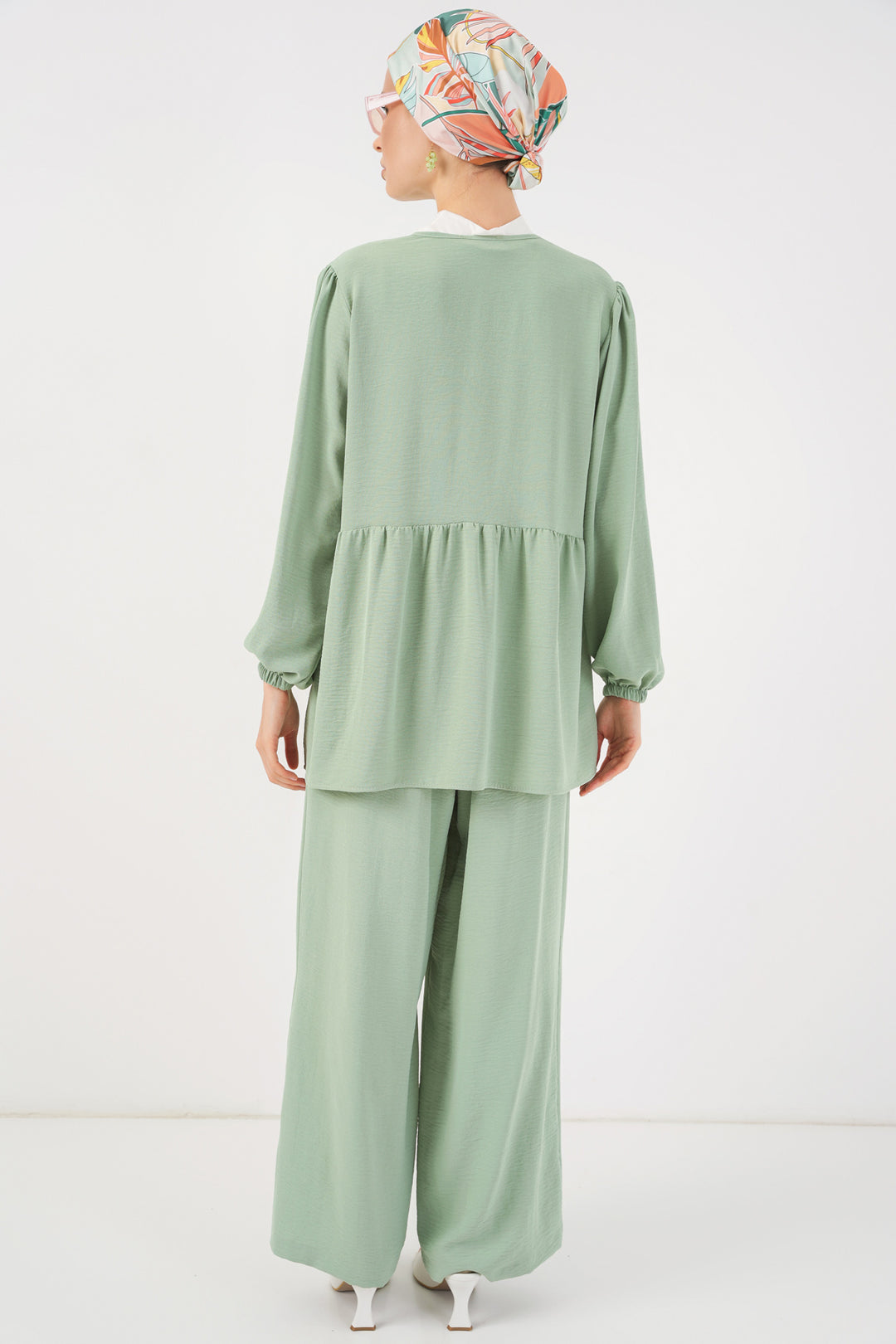 Bigdart Ensemble Tunique Pantalon à Lacets Femme 6744 - Menthe