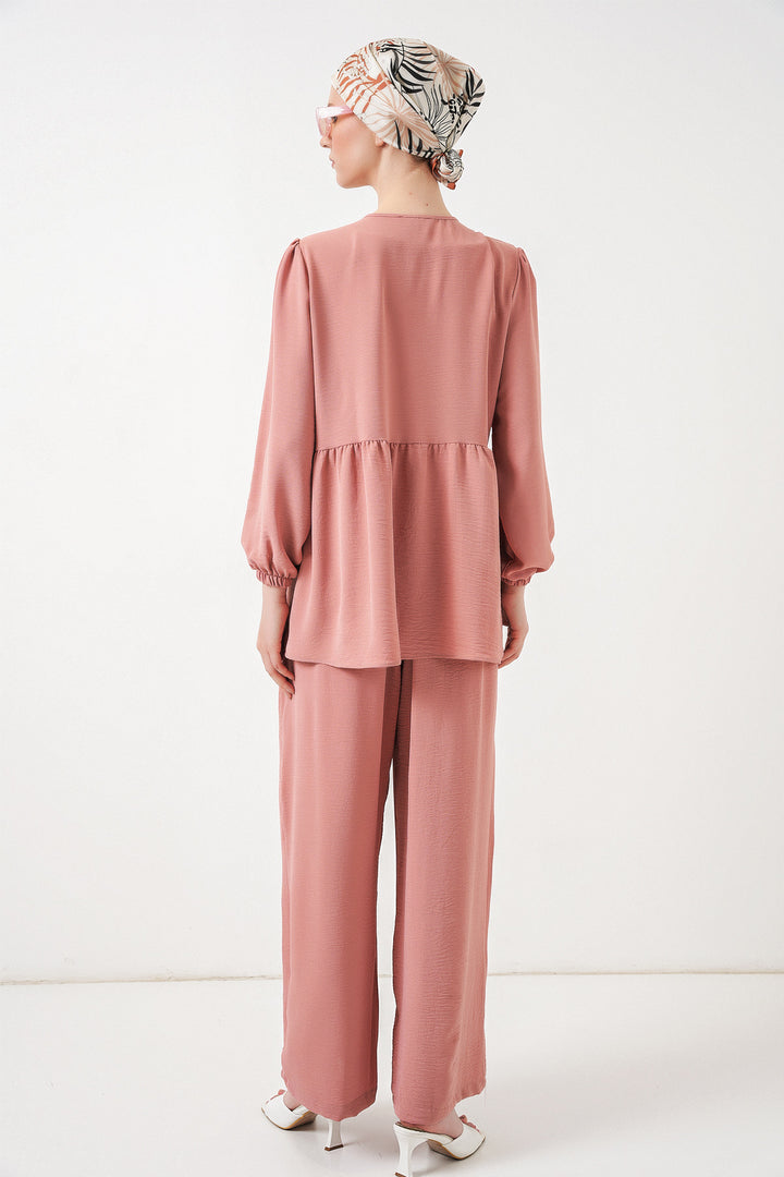 Bigdart Tunique Pantalon à Lacets Femme 6744 - Poudre