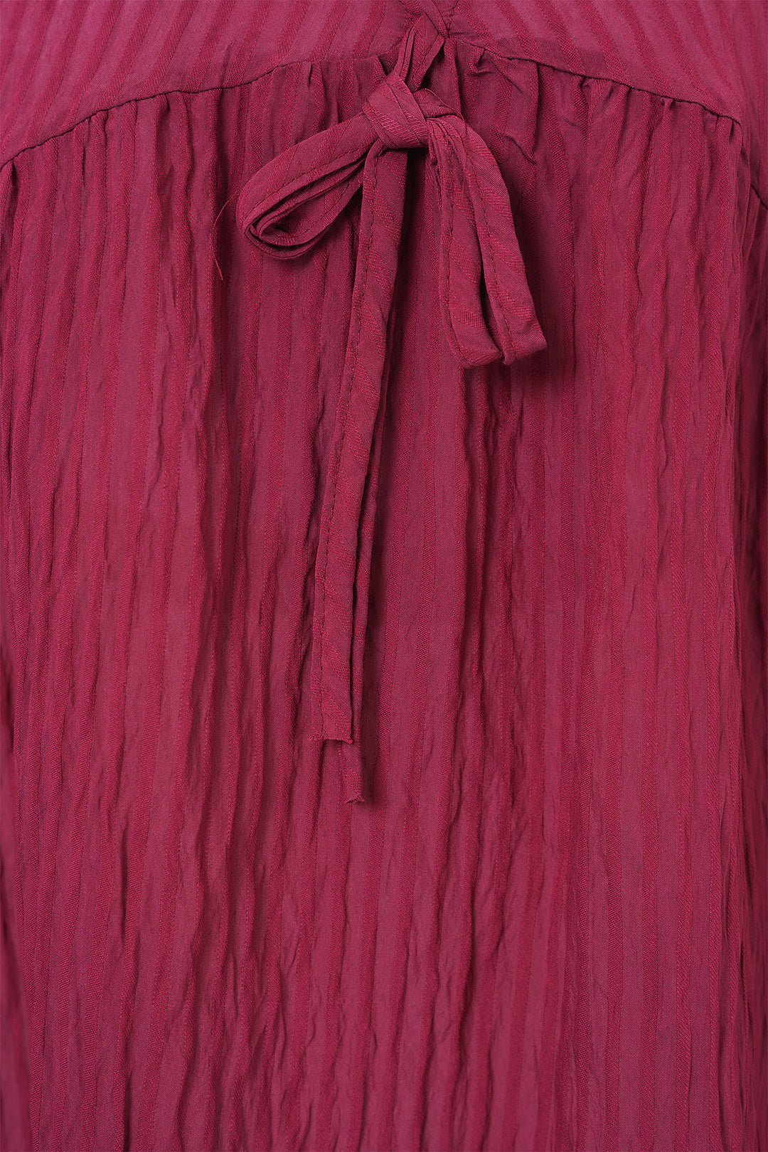 Bigdart Blouse à manches longues avec lacets devant pour femme 946 - Bordeaux