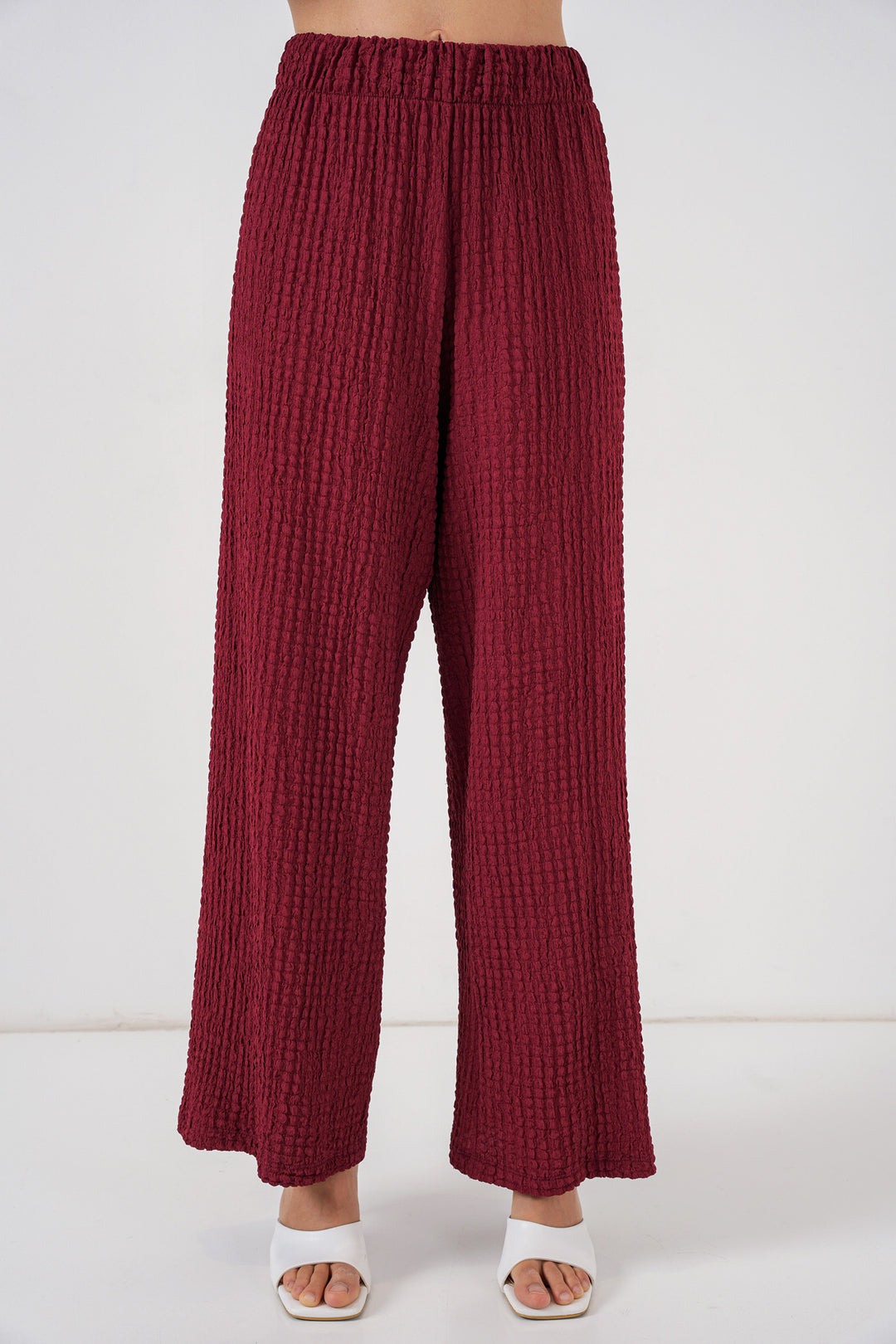 Bigdart Ensemble blouse en tricot et pantalon pour femme 30052 - Bordeaux
