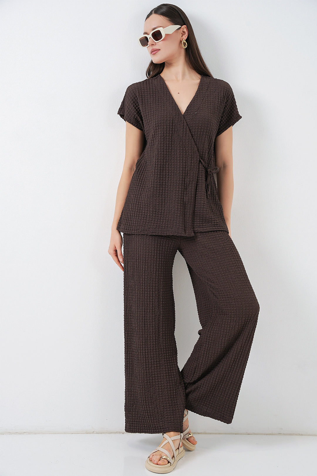Bigdart Ensemble tricot femme 30064 - Marron