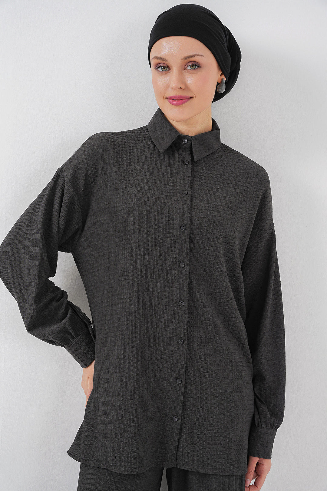 Bigdart Ensemble Haut Bas Tricoté Femme 6711 - Anthracite