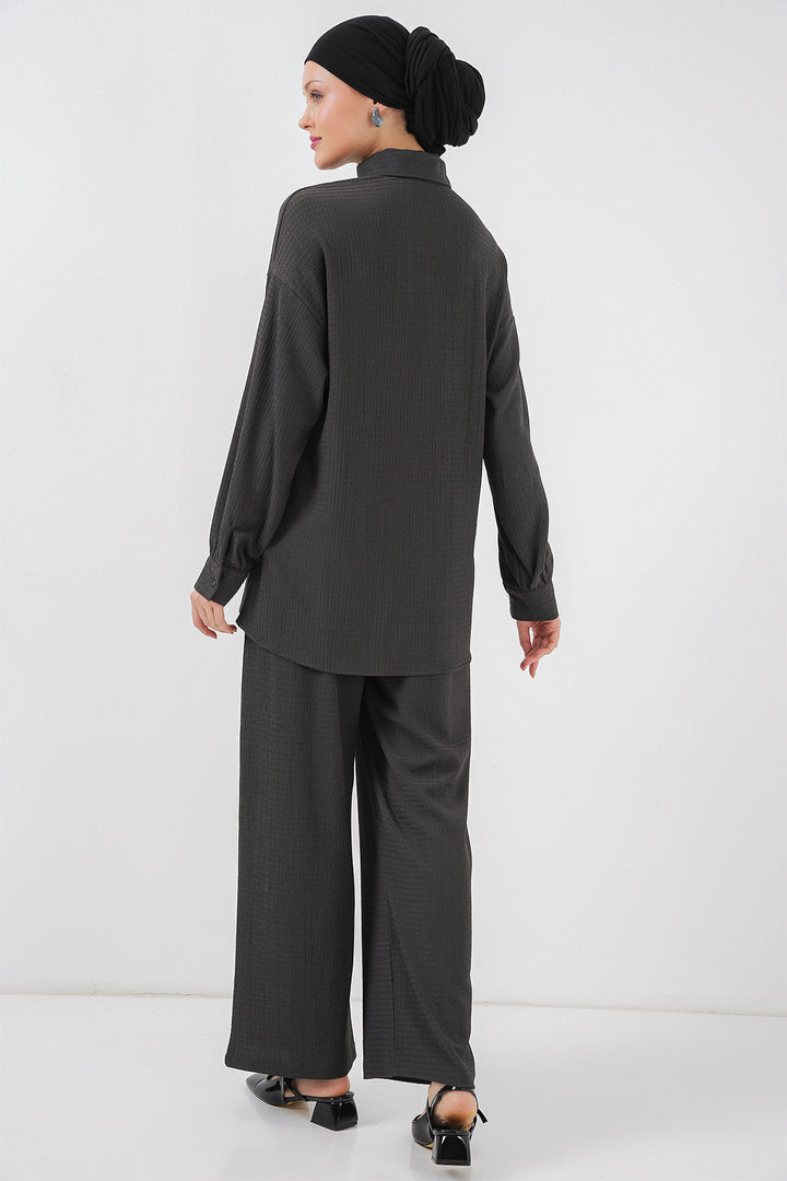 Bigdart Ensemble Haut Bas Tricoté Femme 6711 - Anthracite