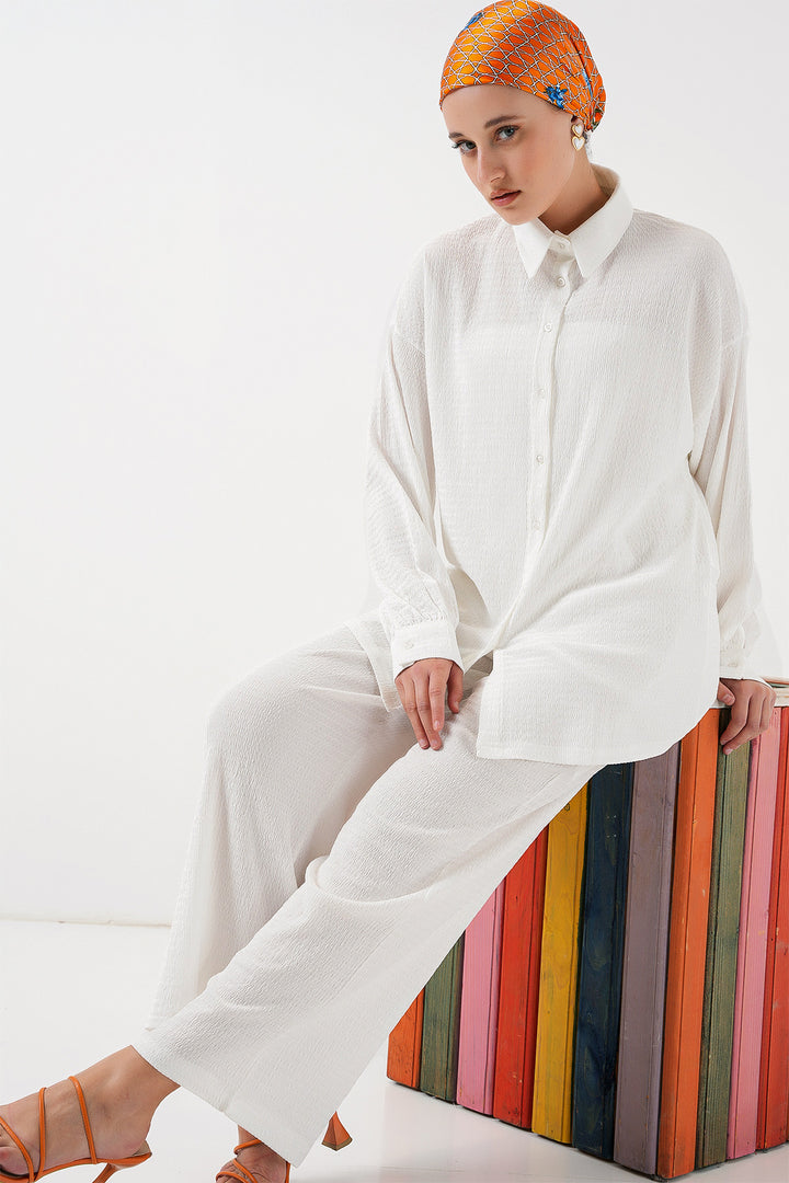 Bigdart Ensemble Modeste Tricot Femme 6711 - Blanc