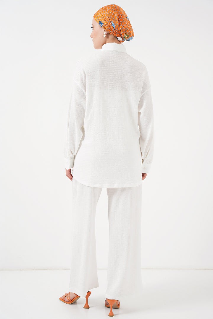 Bigdart Ensemble Modeste Tricot Femme 6711 - Blanc