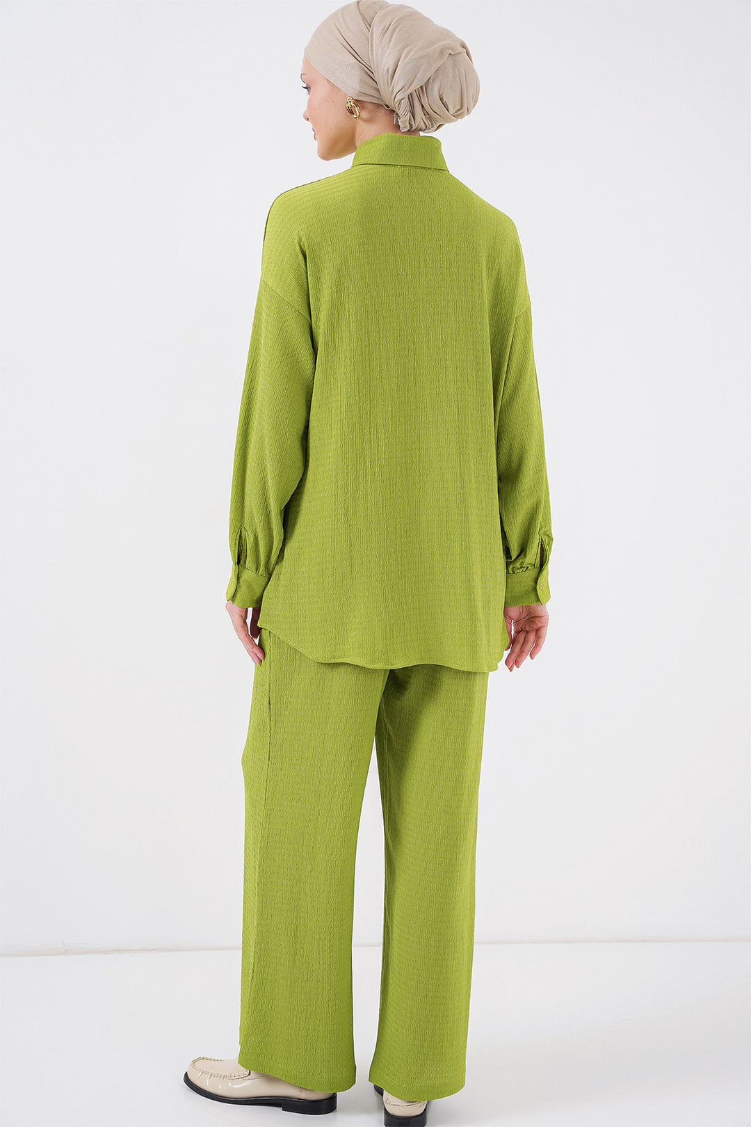 Bigdart Ensemble de vêtements de modestie tricoté pour femme 6711 - Vert clair