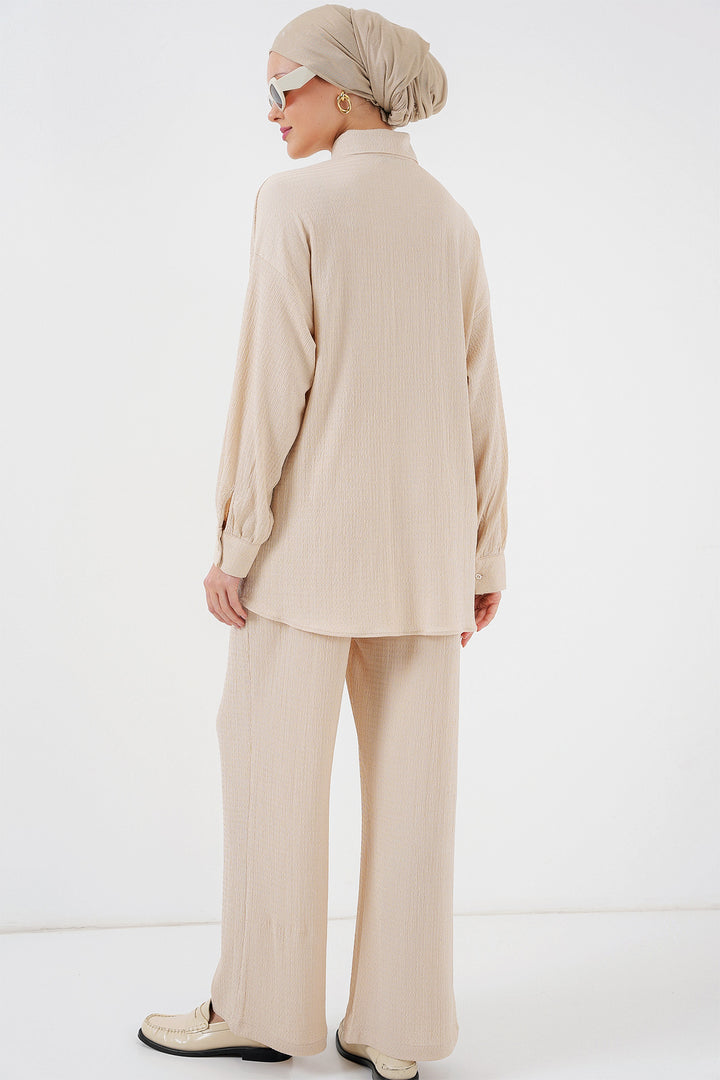 Bigdart Ensemble Haut Bas Tricoté Femme 6711 - Crème